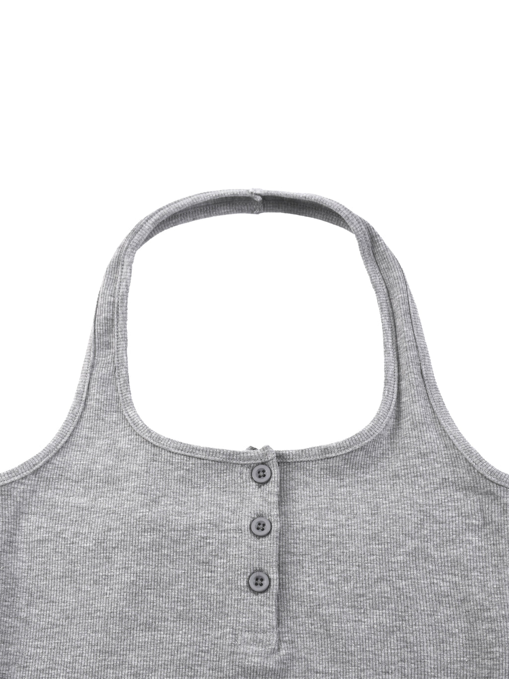 Women's Ribbed Henley Tank Top